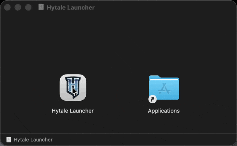 Janela para baixar e instalar o Hytale no macOS