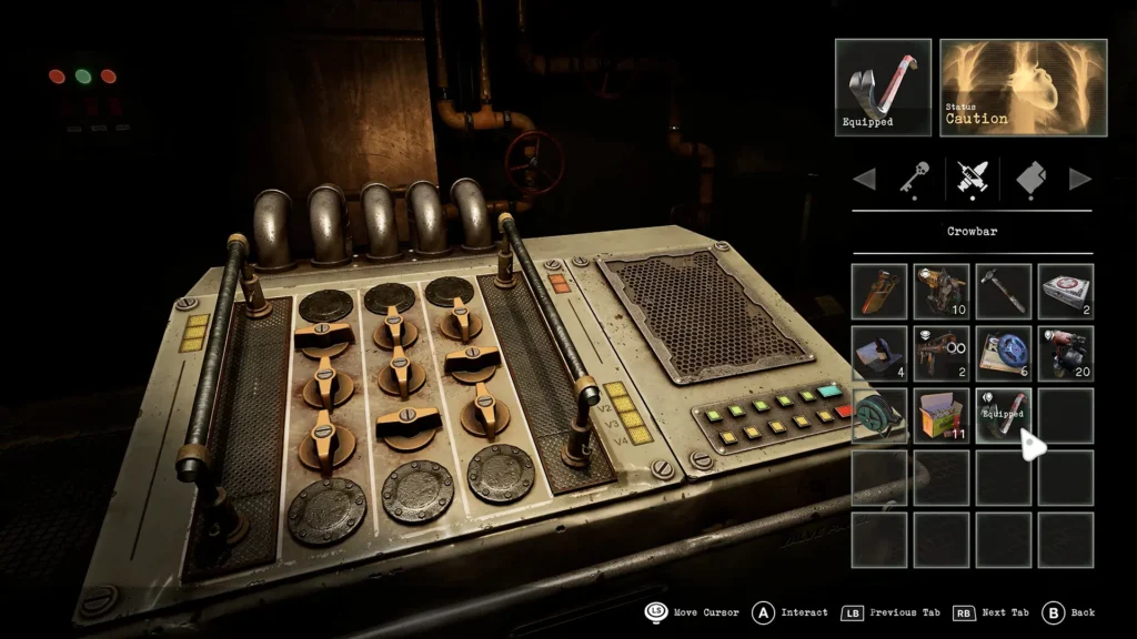 Puzzle ambiental complexo em Tormented Souls 2